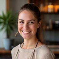 Headshot of Chloe Davies, lead barista at Aussie Bites Deli